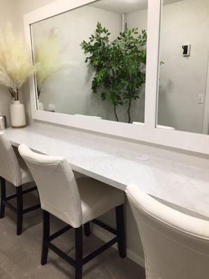 Brides suite vanity