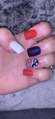 4th of July nails by Ty