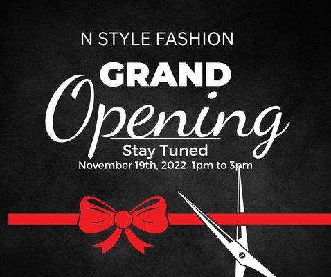 Coming Soon!!
Grand Opening..All are invited!