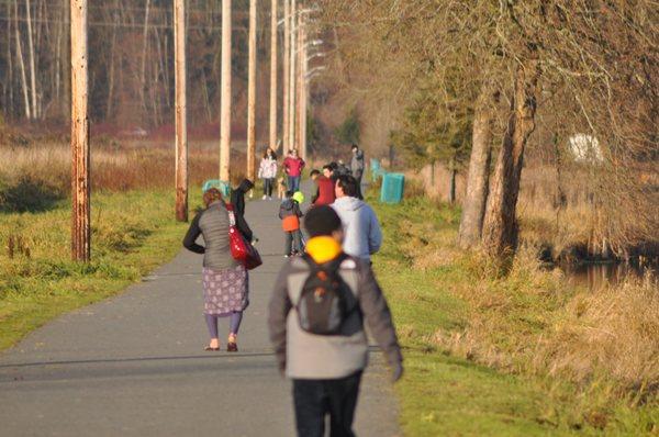 Picture of the paved trail.