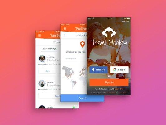 Travel Monkey | Web Design, iOS & Android | Black Flag Creative, LLC