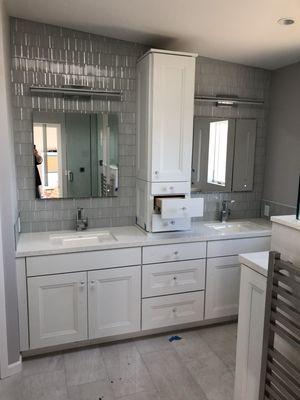 Custom home bathroom