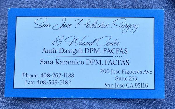 San Jose Podiatric Surgery & Wound Center