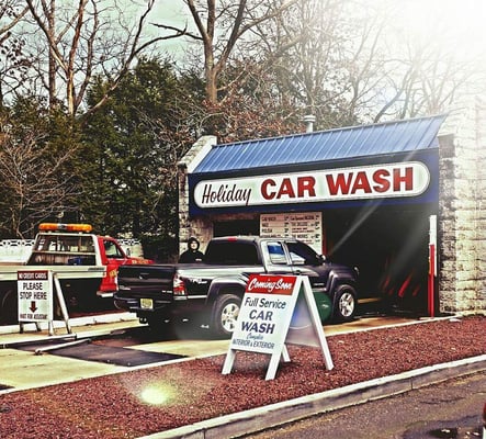 We have a car wash on site. Free car wash with oil change all day, every day.