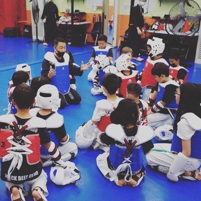 Taekwondo class