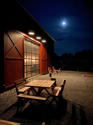 The taproom at night...