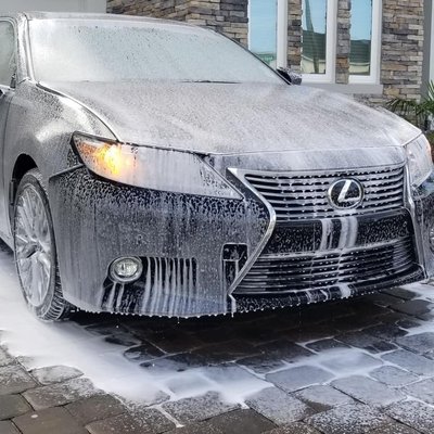 Foam cannon wash...