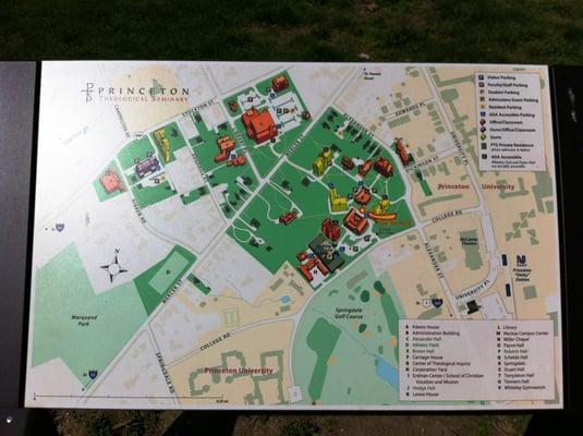 Outdoor Map of Campus.