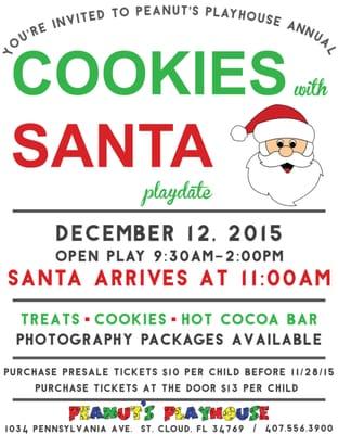 Annual Cookies with Santa Playdate!