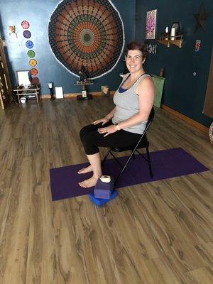 Private Yoga Instruction includes chair yoga - perfect for folks with limited mobility!