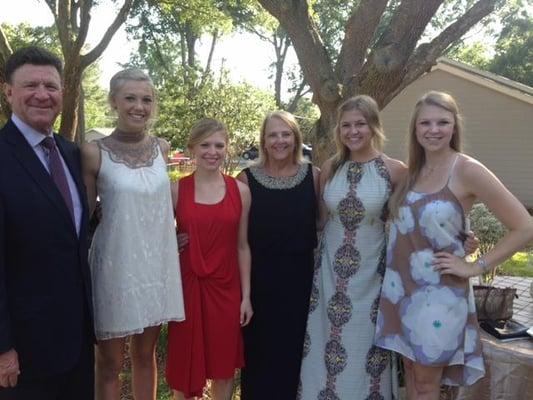 Mark Chinn has been married for over 37 years to Cathy and they have four daughters, Courtney, Casey, Carly and Conley.