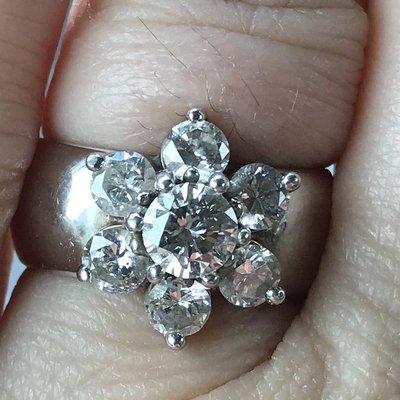 Diamond ring designed by Crossgates Jewelers