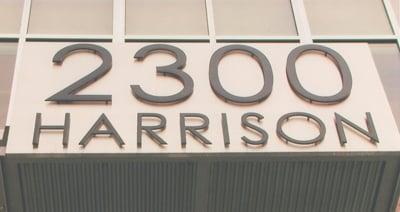 Exterior Bronze Raised Lettering