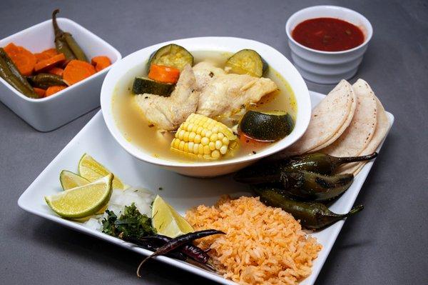 Delicious Caldo de Pollo, Chicken soup