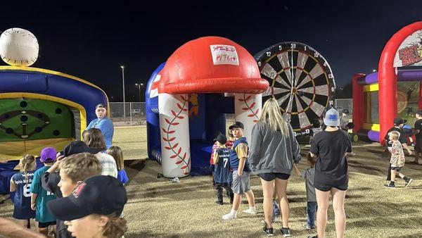 Inflatable baseball throwing game rentals in Mesa Arizona