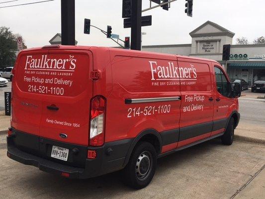 Vehicle graphics make a statement!  This van was even lettered on top for people in high-rises to recognize the van from above.