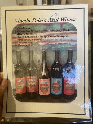 Casa Vieja.  Vinedo Pajaro Azul wines, made from an ABQ vineyard.