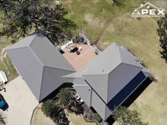 Metal roof completed by Apex