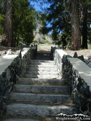 Stairs at start of trail head.