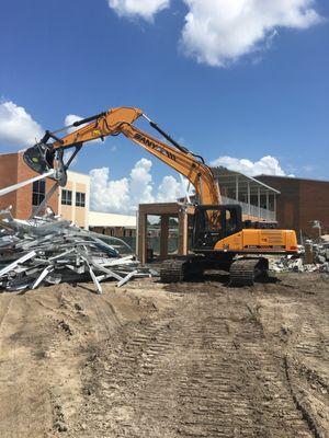 Demolition and removal of Riverside Elementary  School Orange County Florida