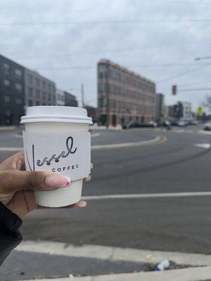 Coffee feat. My Valentine's nails.