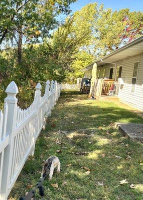 My backyard at Lake Ozark Village Apartments. Before the fire.