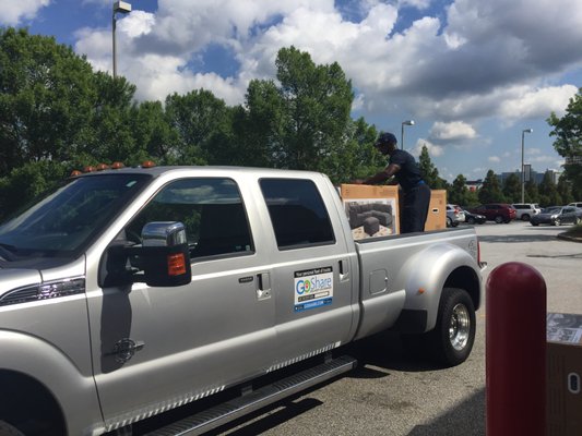 Costco furniture pickup with GoShare