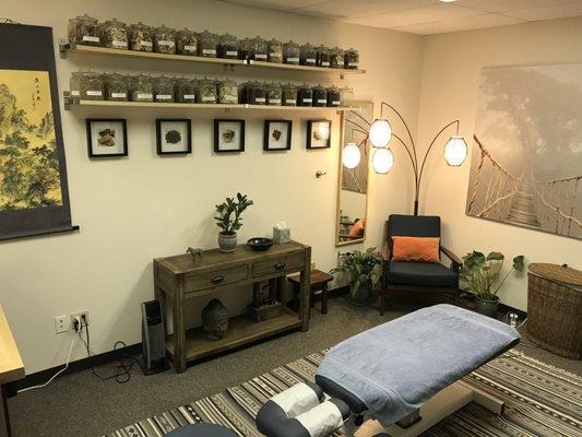 Dr. Ken's chiropractic treatment room