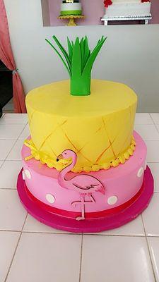 Flamingo cake