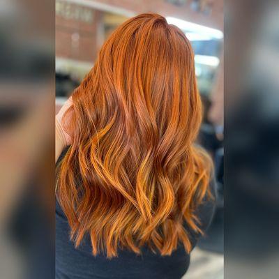 Beautiful copper hair color!