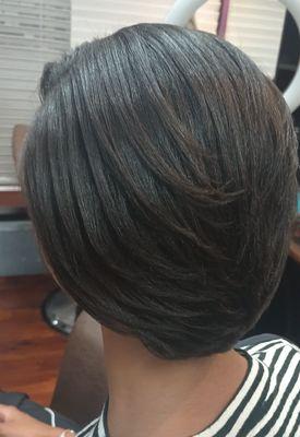 Transition for natural to relaxer