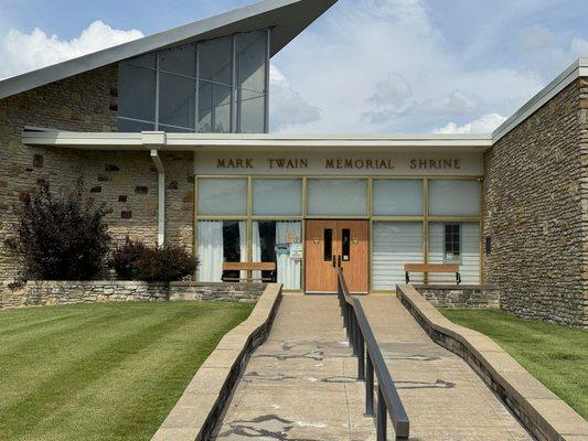 Front entrance to museum