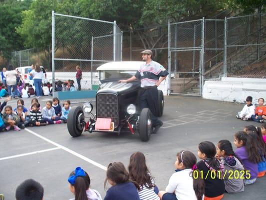 Marcos volunteered to speak to students at Malabar Elem. School on Career Awareness Day.