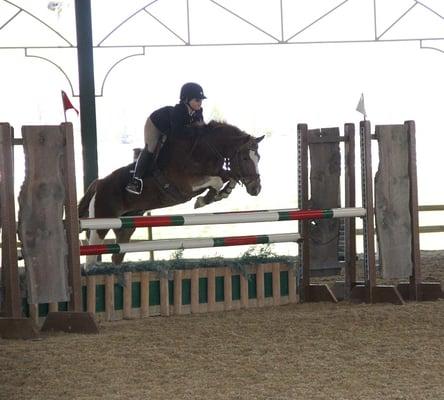 My 11 yr old daughter at Maryland National Horse Show 2014. Successful shows at Showplace Spring and Maryland National