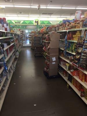 MUCH BETTER AISLES THIS TIME!! seriously before they had total aisles blocked off with boxes such a mess this is 10xs better!!!!!!