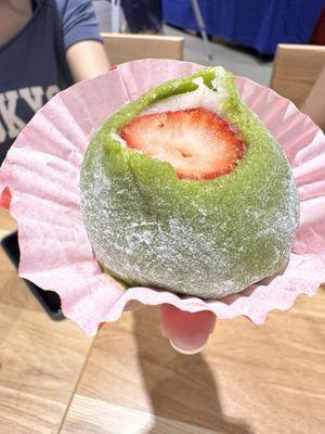 Matcha Strawberry Mochi