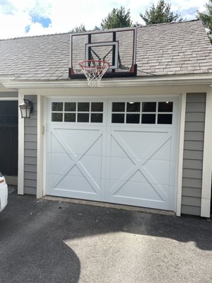 New garage door installation in Contoocook New Hampshire.