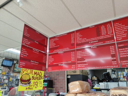 Updates menu prices 2021