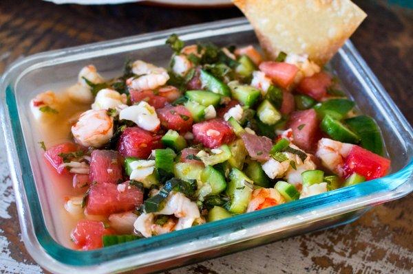 Shrimp and Watermelon Ceviche