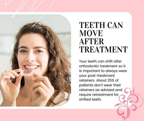 Wear Post-treatment Retainers - It's Important!