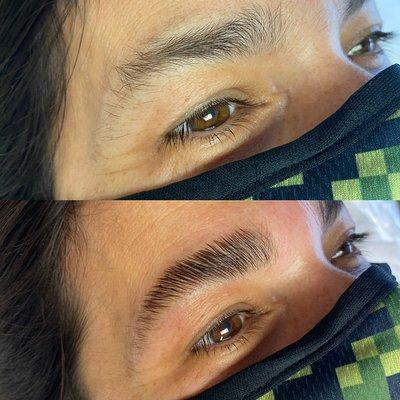 Brow lamination