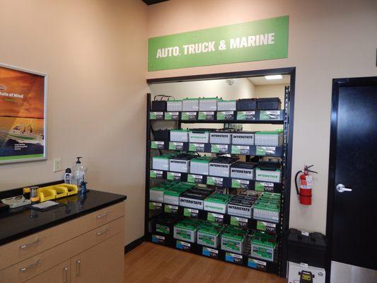 Come check out our wide selection of car batteries. We also offer off-site installation on vehicle batteries!