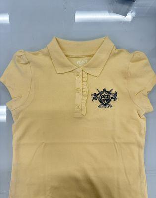 Custom t shirt Design on youth polo shirt