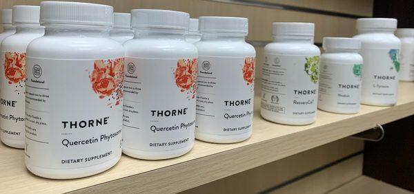 We carry THORNE brand of vitamins and supplements