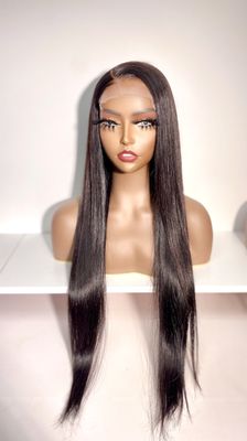 Raw lace front wig