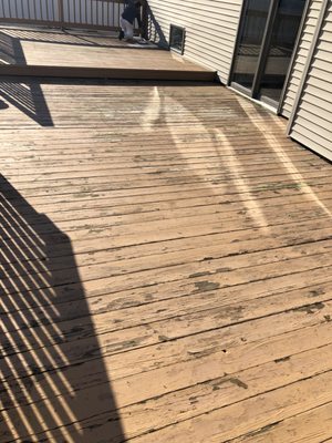 Before Deck Clean and Paint