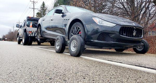 All wheel drive, missing wheels no problem! Damage free towing and road side assistance