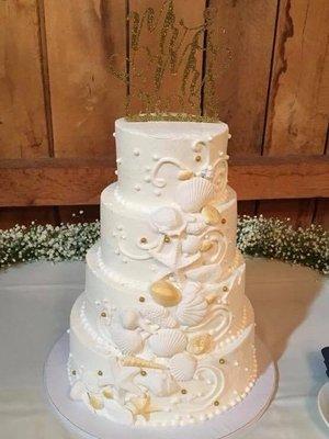 Seashell Wedding Cake