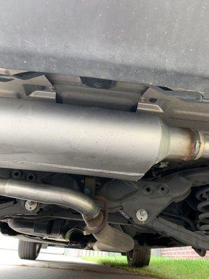 Exhaust placement