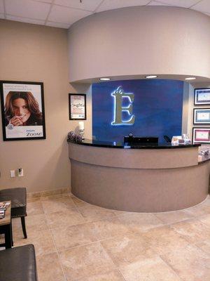 Beautiful reception area where you are greeted with a warm smile!